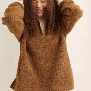 Aerie Warm Tan Teddy Jacket